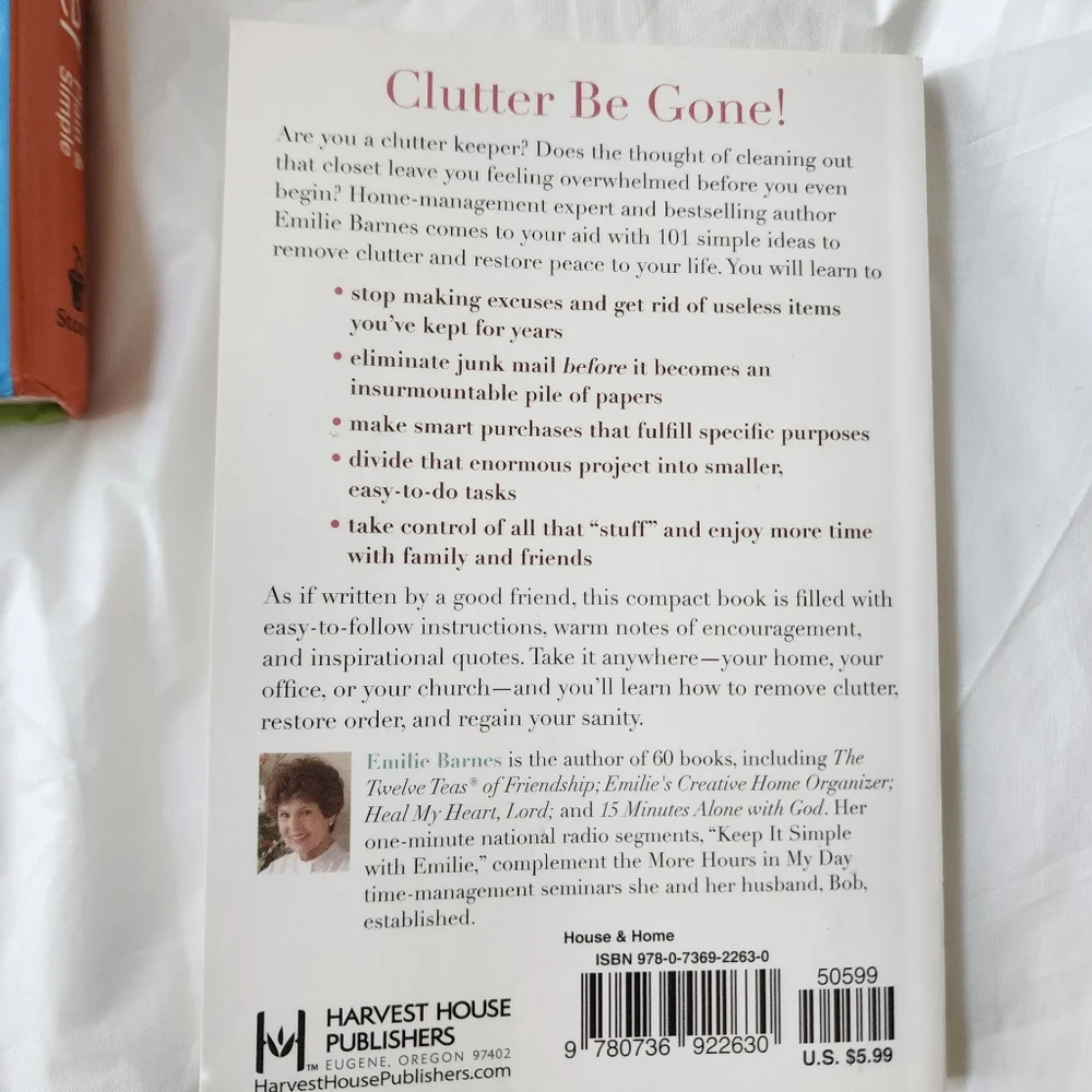 Bundle-One Minute Organizer, Handy Hints, 101 Ways to Clean Out Clutter Books - Picture 9 of 11